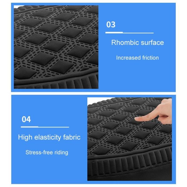 Small Electrical Bike Warm Breathable Non-Slip Cushion Cover (Black) - Image 8