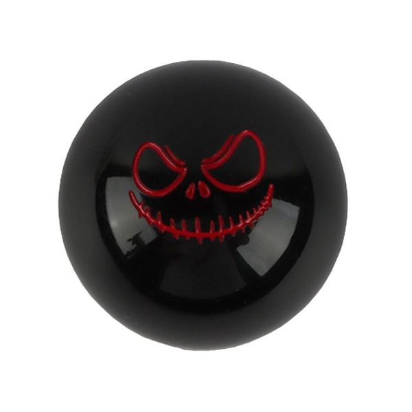 Car Modification Ghost Face Sphere Manual Shift Header (Black)