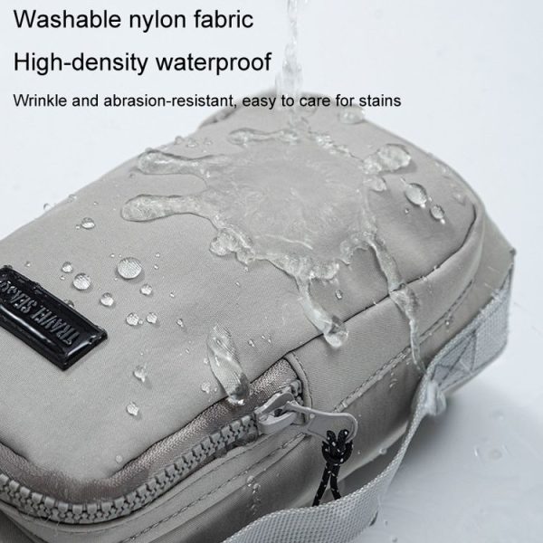 Travel Season Outdoor Portable Water Bottle Bag Large Capacity Crossed Mug Protective Cover Travel Mug Bag (Beige) - Image 5