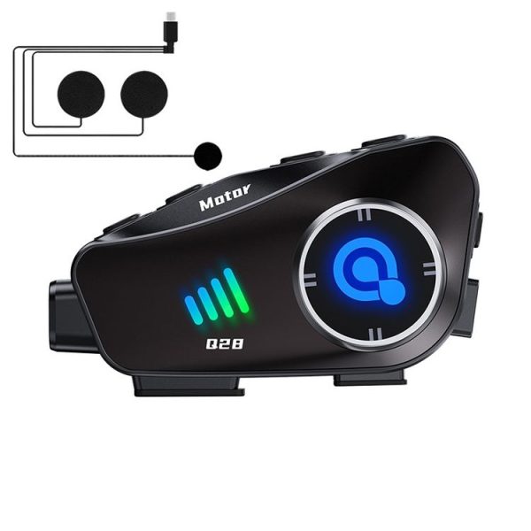 KUQIBAO Q28 Motorcycle Riding Helmet Bluetooth Headset Recorder (Soft Microphone)