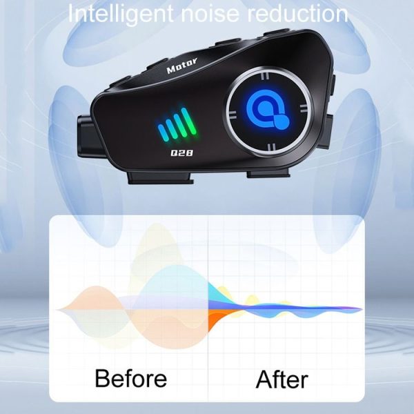 KUQIBAO Q28 Motorcycle Riding Helmet Bluetooth Headset Recorder (Soft Microphone) - Image 11
