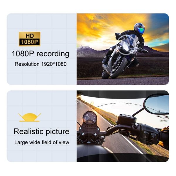 KUQIBAO Q28 Motorcycle Riding Helmet Bluetooth Headset Recorder (Soft Microphone) - Image 4