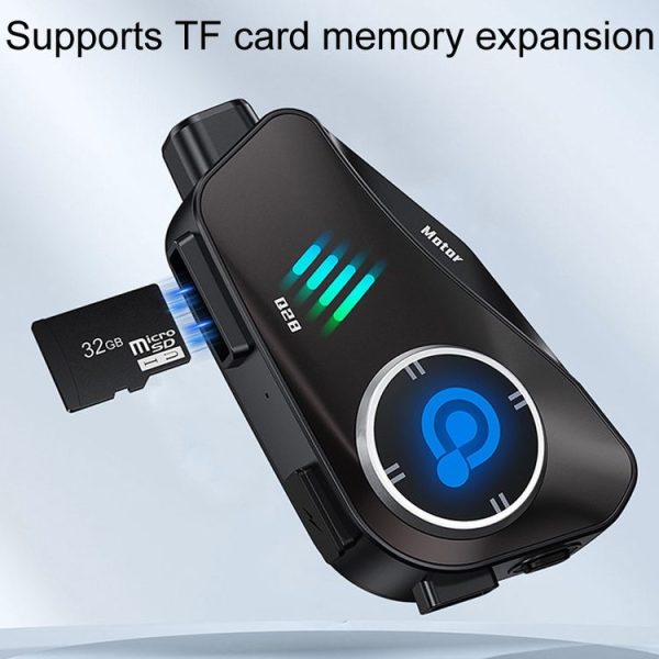 KUQIBAO Q28 Motorcycle Riding Helmet Bluetooth Headset Recorder (Soft Microphone) - Image 8