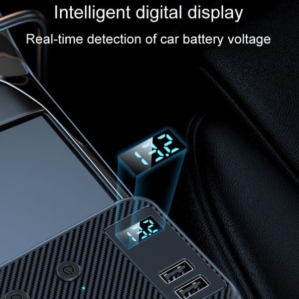 C29 9 In 1 Car Cigarette Lighter Powerful Fast Charger With Voltage Display - Image 6