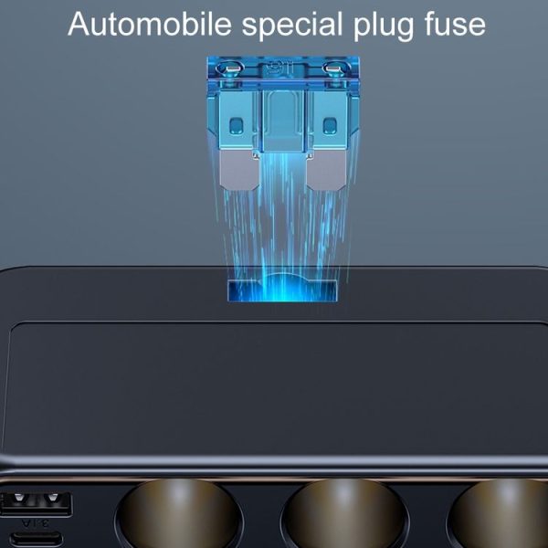C29 9 In 1 Car Cigarette Lighter Powerful Fast Charger With Voltage Display - Image 7