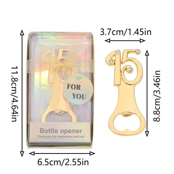 Digital Shape Wedding Party Manual Bottle Opener Beer Drinks Driver, Style: 12 - Image 3