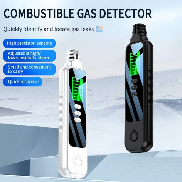 Portable Flammable Gas Methane Leak Detector Alarm (Black) - Image 2