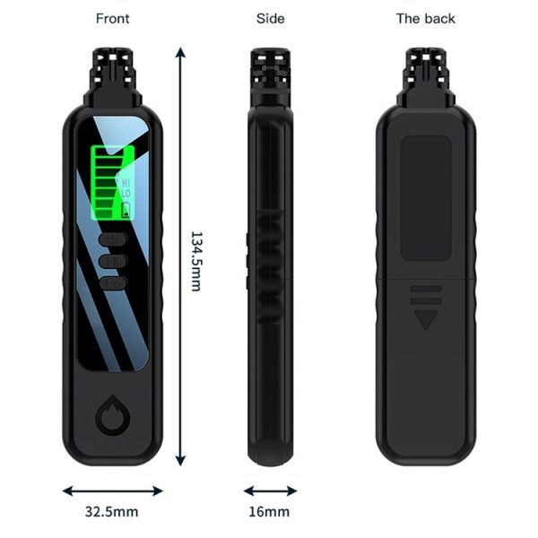 Portable Flammable Gas Methane Leak Detector Alarm (Black) - Image 3