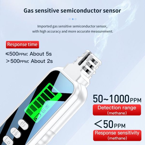 Portable Flammable Gas Methane Leak Detector Alarm (Black) - Image 6