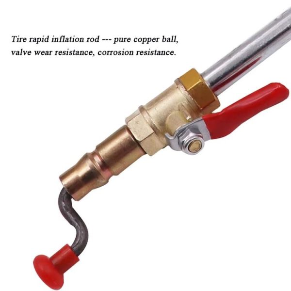 Car Tire Hand-crank Fast Inflation Rod Universal Air Filling Rod Without Meter - Image 4