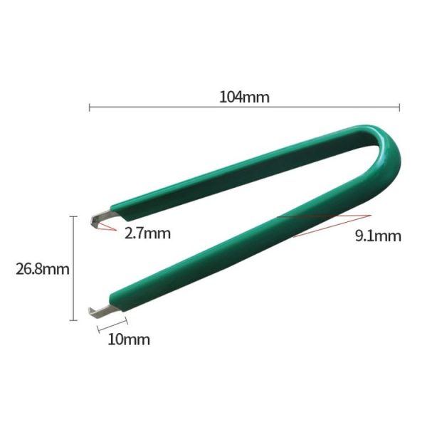 2pcs / Pack Automotive Plug-in Extraction Tweezers Automotive Repair Tool Pliers (Green) - Image 2