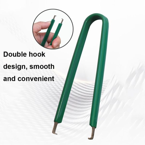 2pcs / Pack Automotive Plug-in Extraction Tweezers Automotive Repair Tool Pliers (Green) - Image 3