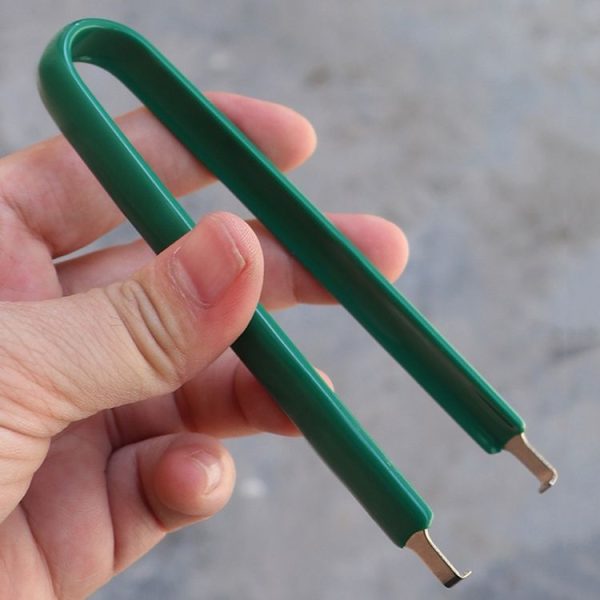 2pcs / Pack Automotive Plug-in Extraction Tweezers Automotive Repair Tool Pliers (Green) - Image 6