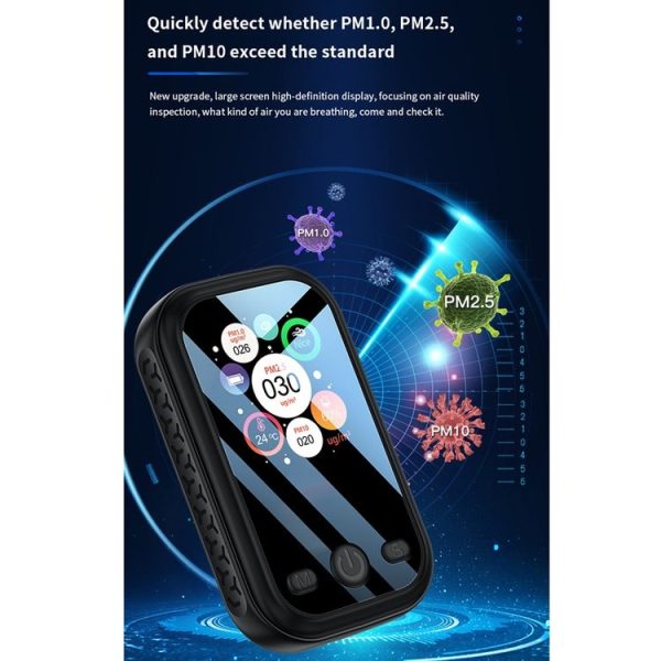 Haze Dust Air Quality Temperature Humidity Detector (Black) - Image 12