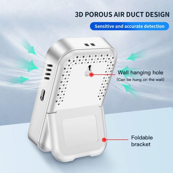 3 In 1 Multifunctional Portable Carbon Monoxide Detector (Black) - Image 7