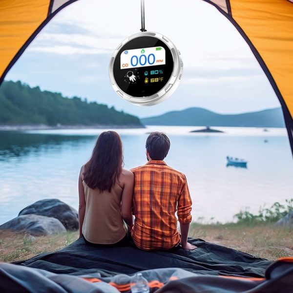 Portable Waterproof Carbon Monoxide Alarm Detector (Black) - Image 16