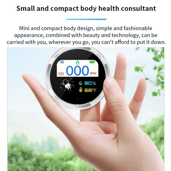 Portable Waterproof Carbon Monoxide Alarm Detector (Black) - Image 8