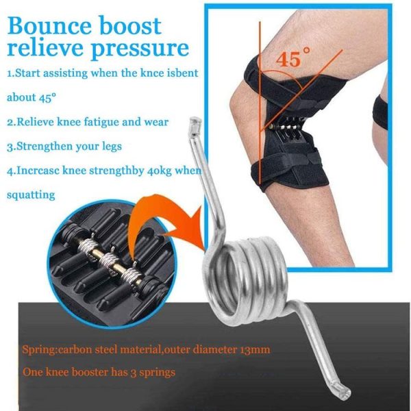 Single Knee Joint Sports Booster Knee Climbing Protection Support Gear Fitness Knee Pads - Image 4