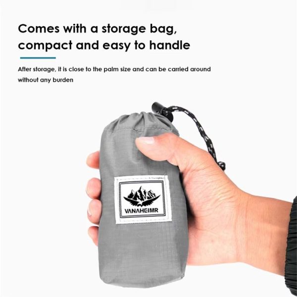 Vanaheimr Outdoor Cycling Sports Folding Backpack Large-capacity Lightweight Travel Bag (Light Gray) - Image 8