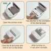 200DPI Mini Label Printer Thermal Inkless Black And White Printer With 1 Roll Printing Paper (Pink) - Image 7