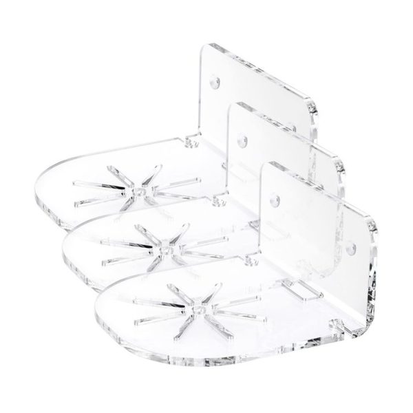 YX135 3pcs / Set Acrylic Wall Mount Bracket For Baby Monitor / Safety Camera / Speaker
