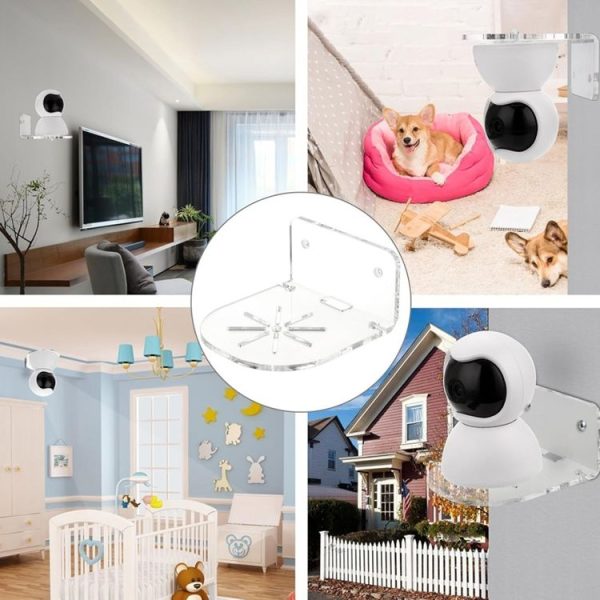 YX135 3pcs / Set Acrylic Wall Mount Bracket For Baby Monitor / Safety Camera / Speaker - Image 5