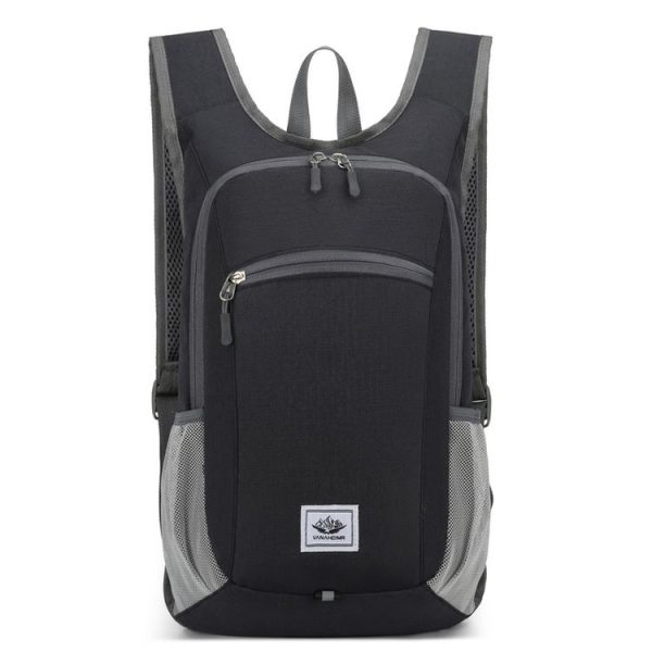 Vanaheimr Outdoor Cycling Sports Folding Backpack Lightweight Hiking Bag Casual School Bag (Black)
