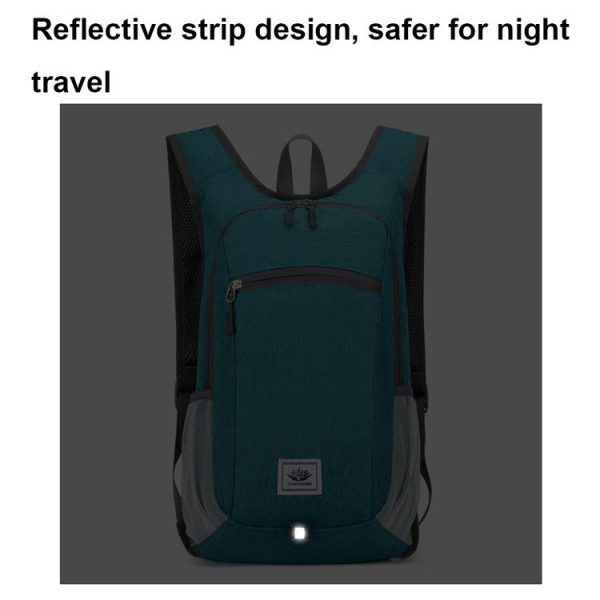 Vanaheimr Outdoor Cycling Sports Folding Backpack Lightweight Hiking Bag Casual School Bag (Black) - Image 11