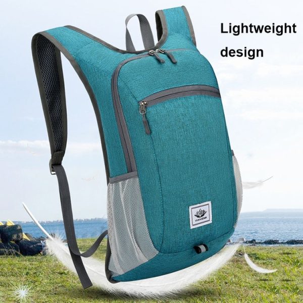 Vanaheimr Outdoor Cycling Sports Folding Backpack Lightweight Hiking Bag Casual School Bag (Black) - Image 12