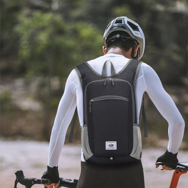 Vanaheimr Outdoor Cycling Sports Folding Backpack Lightweight Hiking Bag Casual School Bag (Black) - Image 13