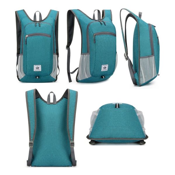 Vanaheimr Outdoor Cycling Sports Folding Backpack Lightweight Hiking Bag Casual School Bag (Black) - Image 4