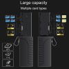 Desiontal DK10 Portable High-Speed Computer Phone Read / Write 2 In 1 Card Reader Large Capacity Flash Card Case (Black) - Image 5