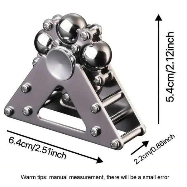 Ferris Wheel Fingertip Gyro Metal Fidget Spinner Adult Stress Reliever Toy Gyroscope For Kids Gift (Gold) - Image 3