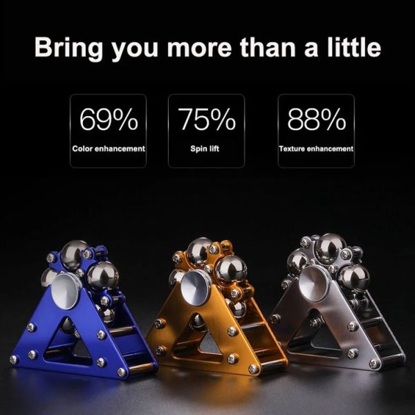 Ferris Wheel Fingertip Gyro Metal Fidget Spinner Adult Stress Reliever Toy Gyroscope For Kids Gift (Gold) - Image 4