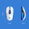 T-WOLF G560 6-keys Cool Breathing Light Gaming Wired Mouse Mechanical Office Silent Mouse (Blue) - Image 2