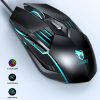 T-WOLF G560 6-keys Cool Breathing Light Gaming Wired Mouse Mechanical Office Silent Mouse (Blue) - Image 4