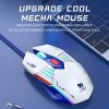 T-WOLF G560 6-keys Cool Breathing Light Gaming Wired Mouse Mechanical Office Silent Mouse (Blue) - Image 7