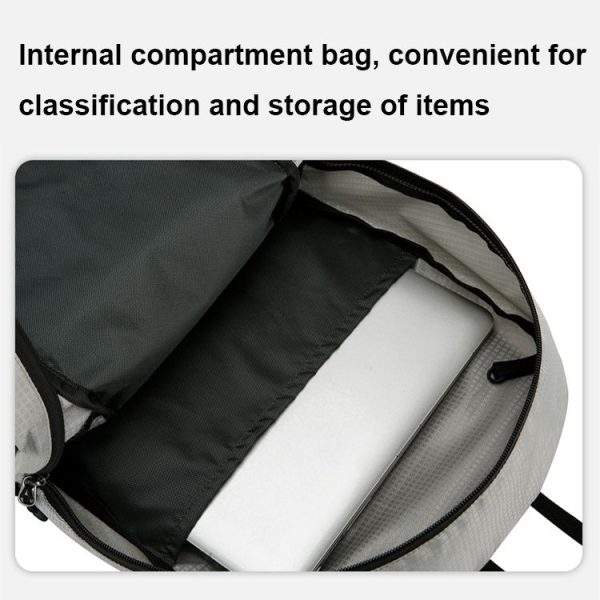 Outdoor Waterproof Folding Mountaineering Bag Large Capacity Travel Backpack (Dark Blue) - Image 10