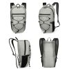 Outdoor Waterproof Folding Mountaineering Bag Large Capacity Travel Backpack (Dark Blue) - Image 4