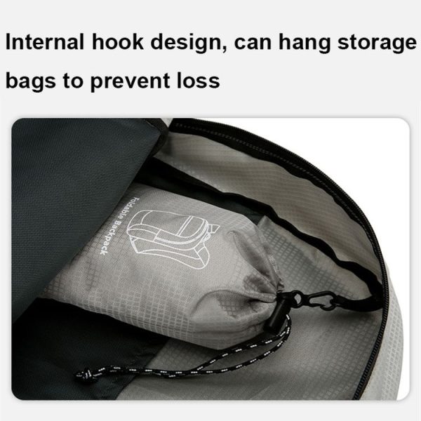 Outdoor Waterproof Folding Mountaineering Bag Large Capacity Travel Backpack (Dark Blue) - Image 9