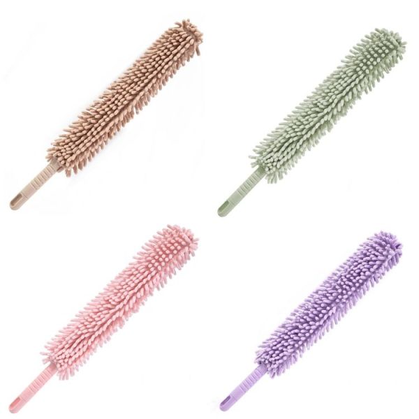 Household Electrostatic Duster Gap Cleaning Feather Duster (Bendable Short Khaki) - Image 2