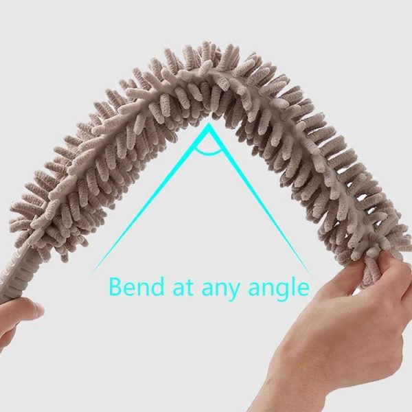 Household Electrostatic Duster Gap Cleaning Feather Duster (Bendable Short Khaki) - Image 7