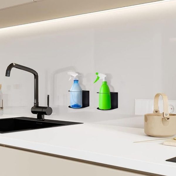 YH003-1 Wall Mounted Metal Single Hole Spray Can Holder For Garage Spray Can Storage - Image 2