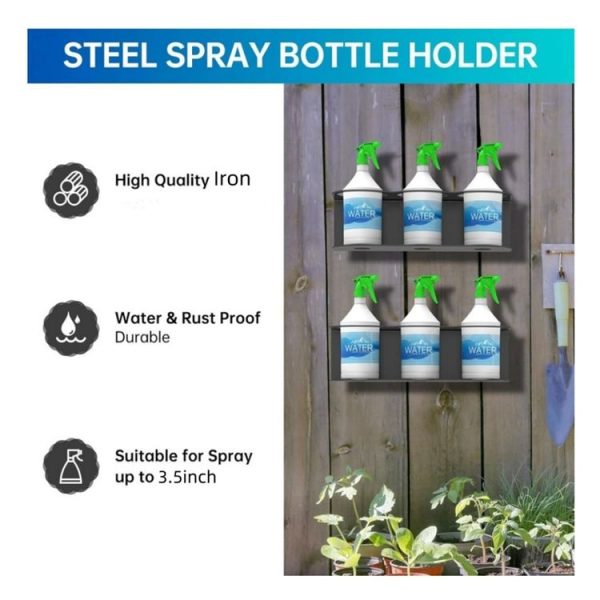 YH003-1 Wall Mounted Metal Single Hole Spray Can Holder For Garage Spray Can Storage - Image 4