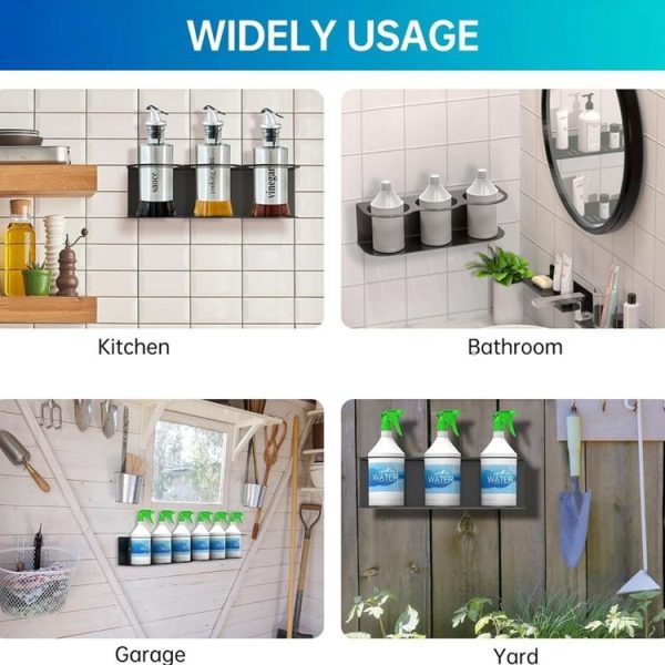 YH003-1 Wall Mounted Metal Single Hole Spray Can Holder For Garage Spray Can Storage - Image 5