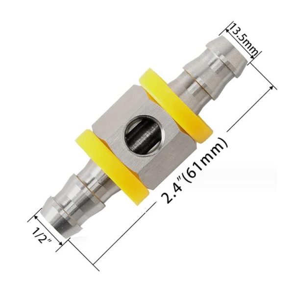 1 / 2 inch Fuel Pipe Fuel Pressure NPT Sensor T-type Barbed Connector - Image 3