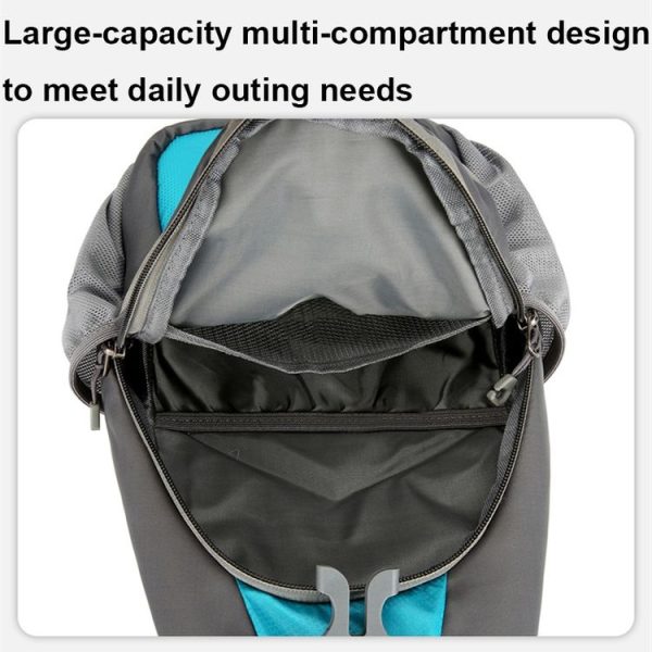 Outdoor Sports Waterproof Mobile Phone Chest Bag Crossbody Single-shoulder Bag (Lake Blue) - Image 9