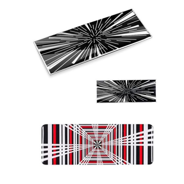 Car Sports Style Decoration Tail Label, Specifications: Time Tunnel Label Metal - Image 2