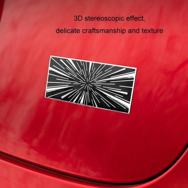 Car Sports Style Decoration Tail Label, Specifications: Time Tunnel Label Metal - Image 4