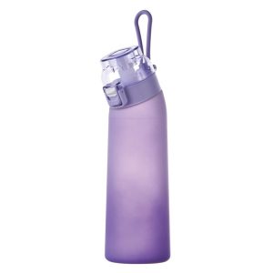 700ml Sports Water Bottle Tritan Portable Leak-proof Water Bottle BPA Free Drinking Cup With Straw (Purple)